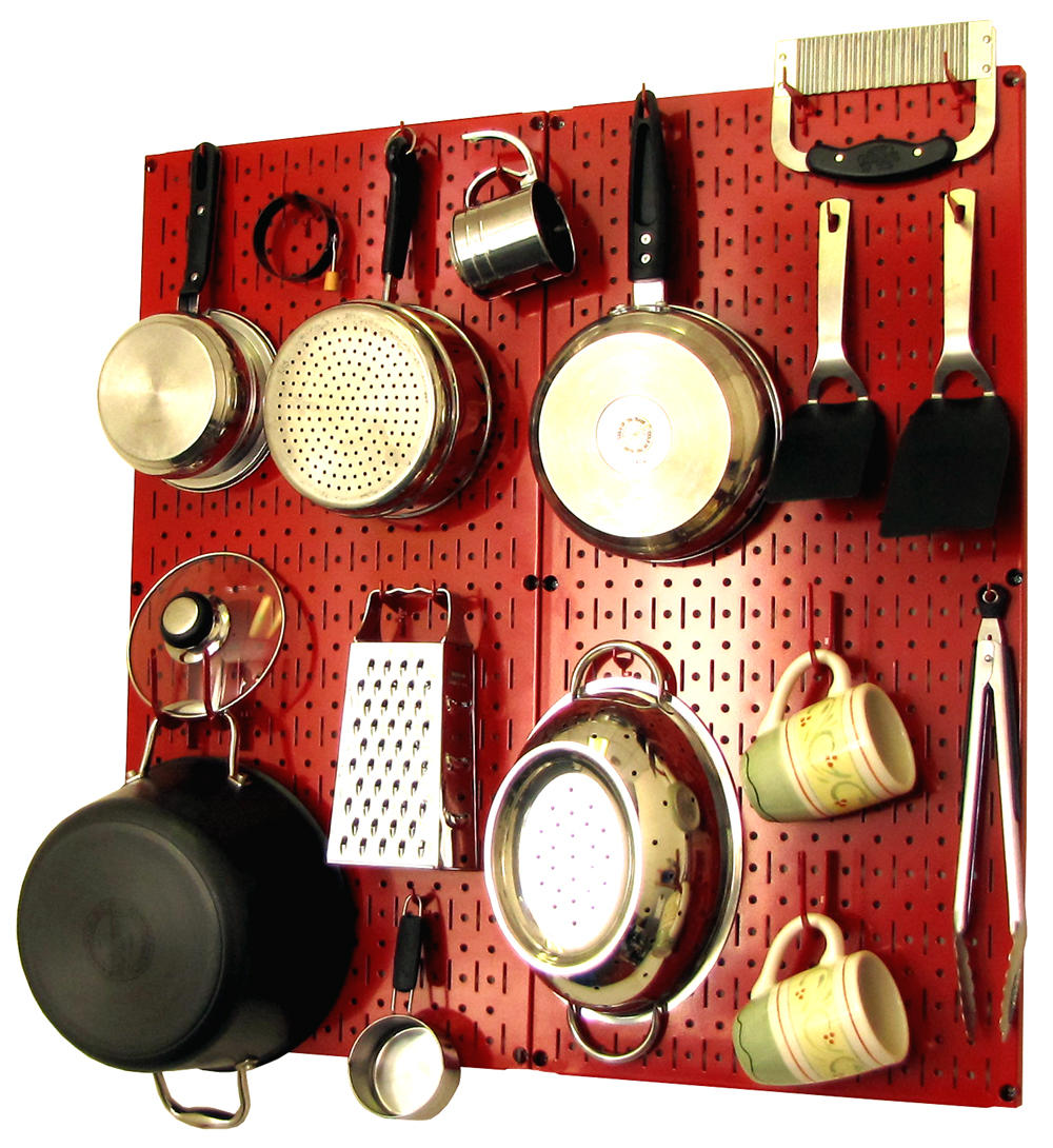 Kitchen Pegboard Organizer Kit Pots &