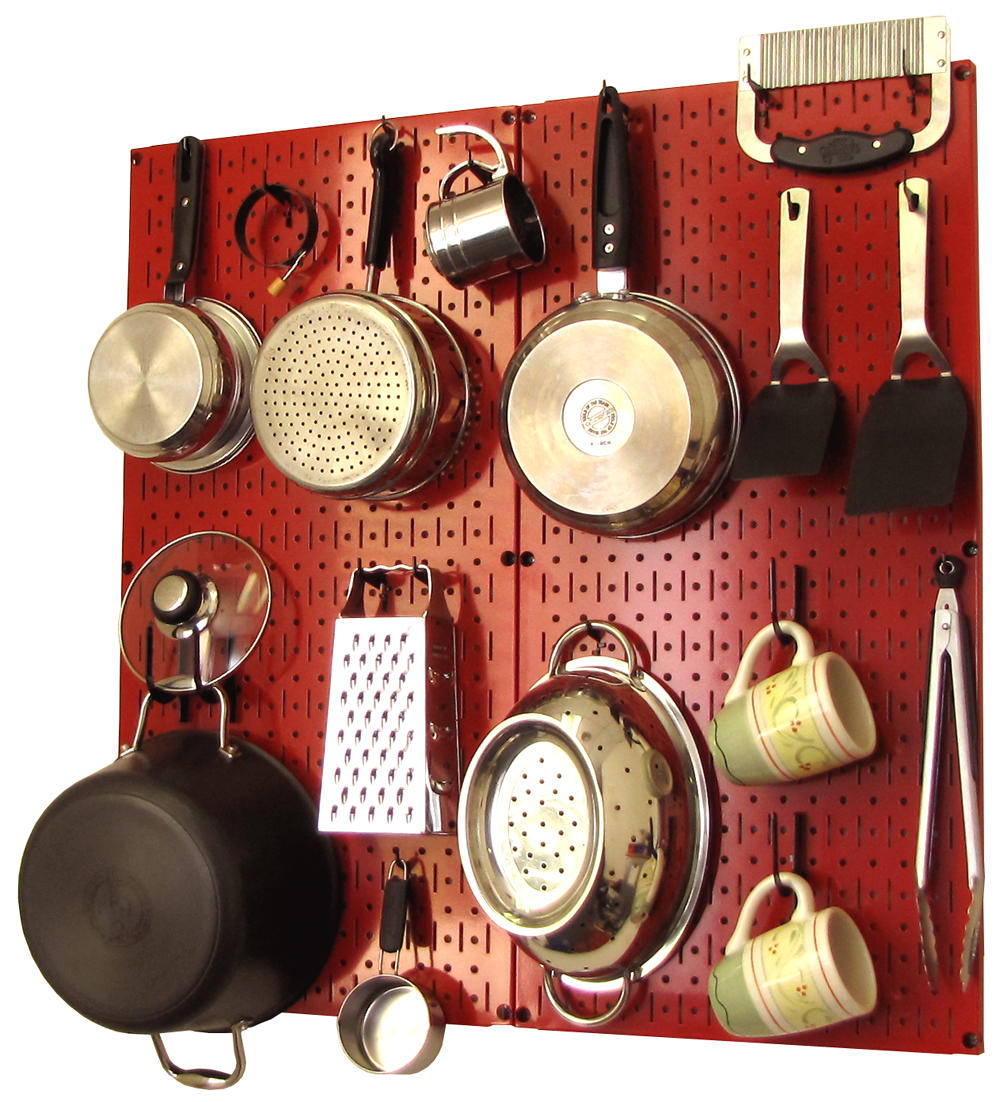 Kitchen Pegboard Organizer Kit Pots &