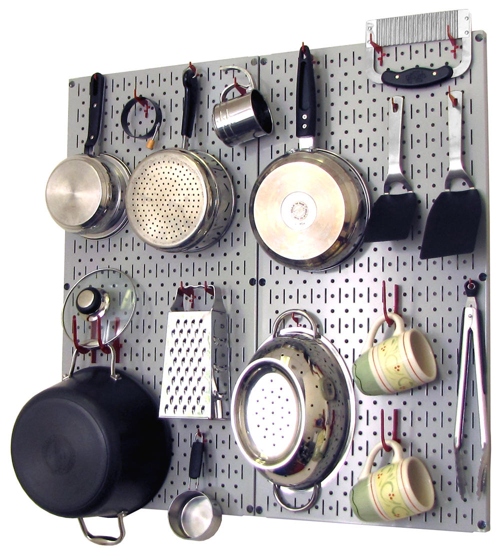 Kitchen Pegboard Organizer Kit Pots &