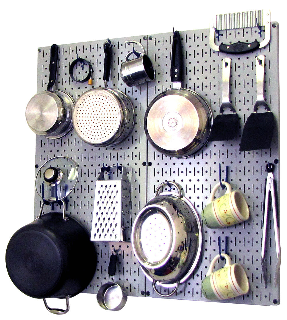 Kitchen Pegboard Organizer Kit Pots &