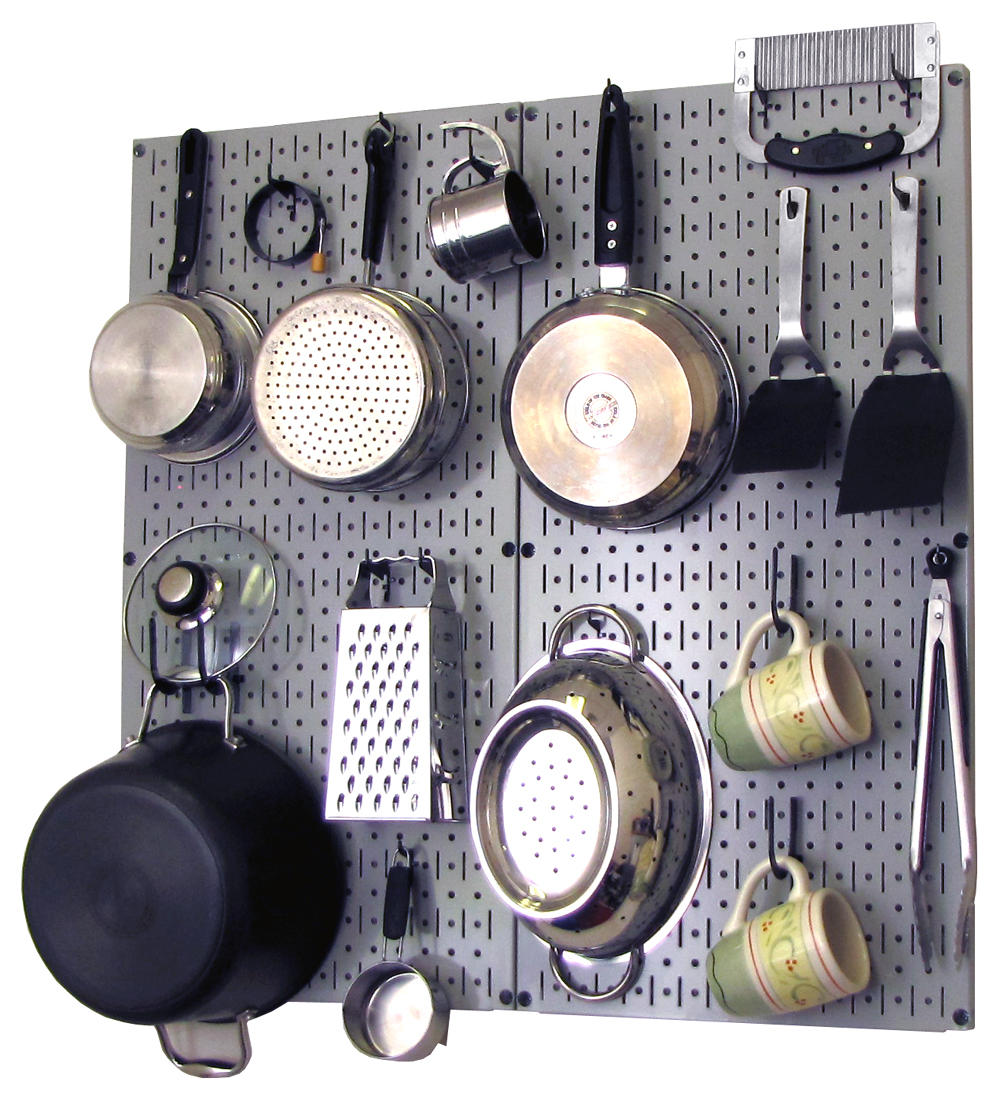 Kitchen Pegboard Organizer Kit Pots &
