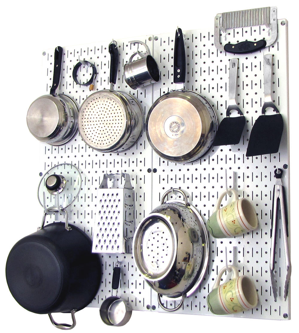 Kitchen Pegboard Organizer Kit Pots &