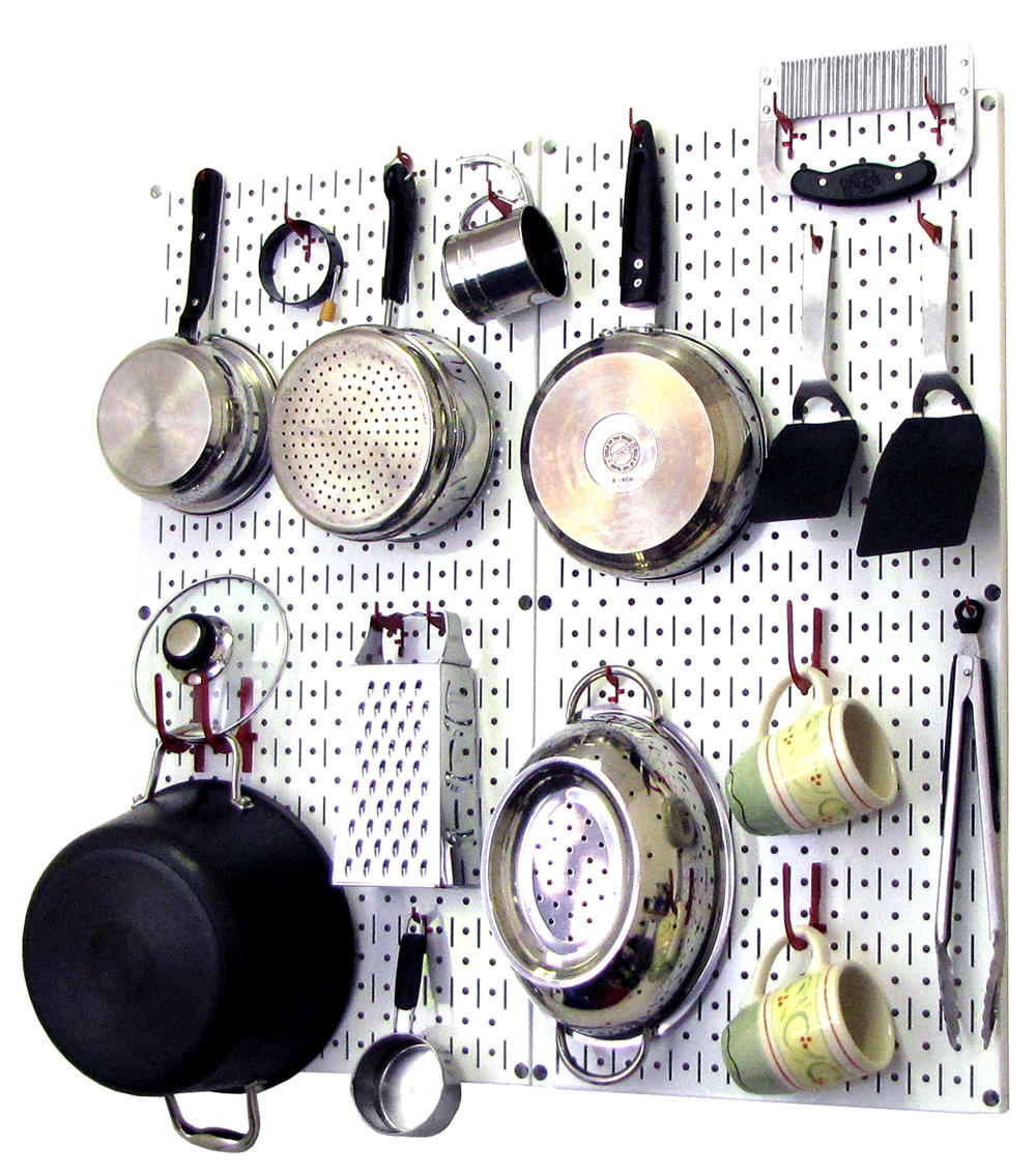 Kitchen Pegboard Organizer Kit Pots &