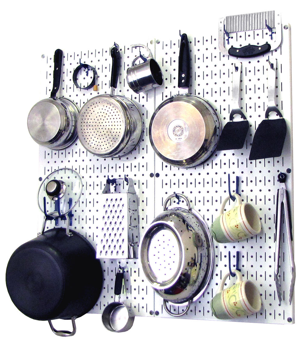 Kitchen Pegboard Organizer Kit Pots &