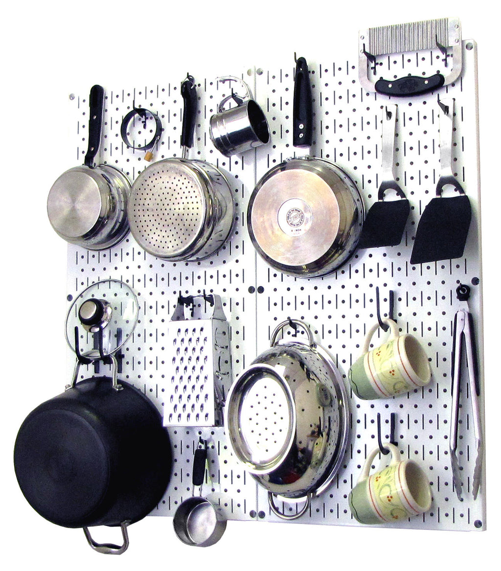 Kitchen Pegboard Organizer Kit Pots &