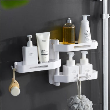 Rotating wall-mounted storage box kitchen bathroom