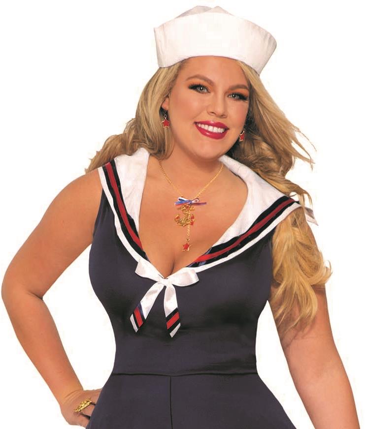 Women's Navy Sailor Costume, Plus Size