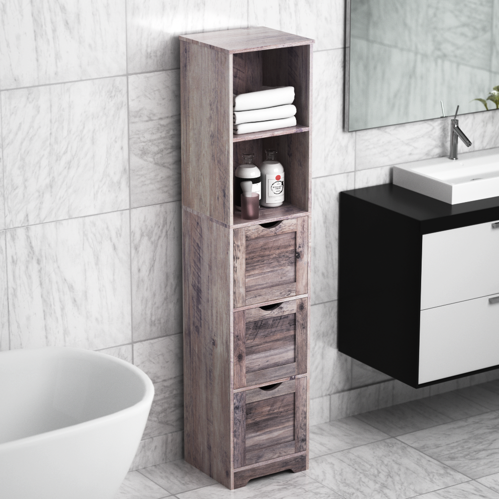 Bathroom Floor Cabinet with 3 Drawers