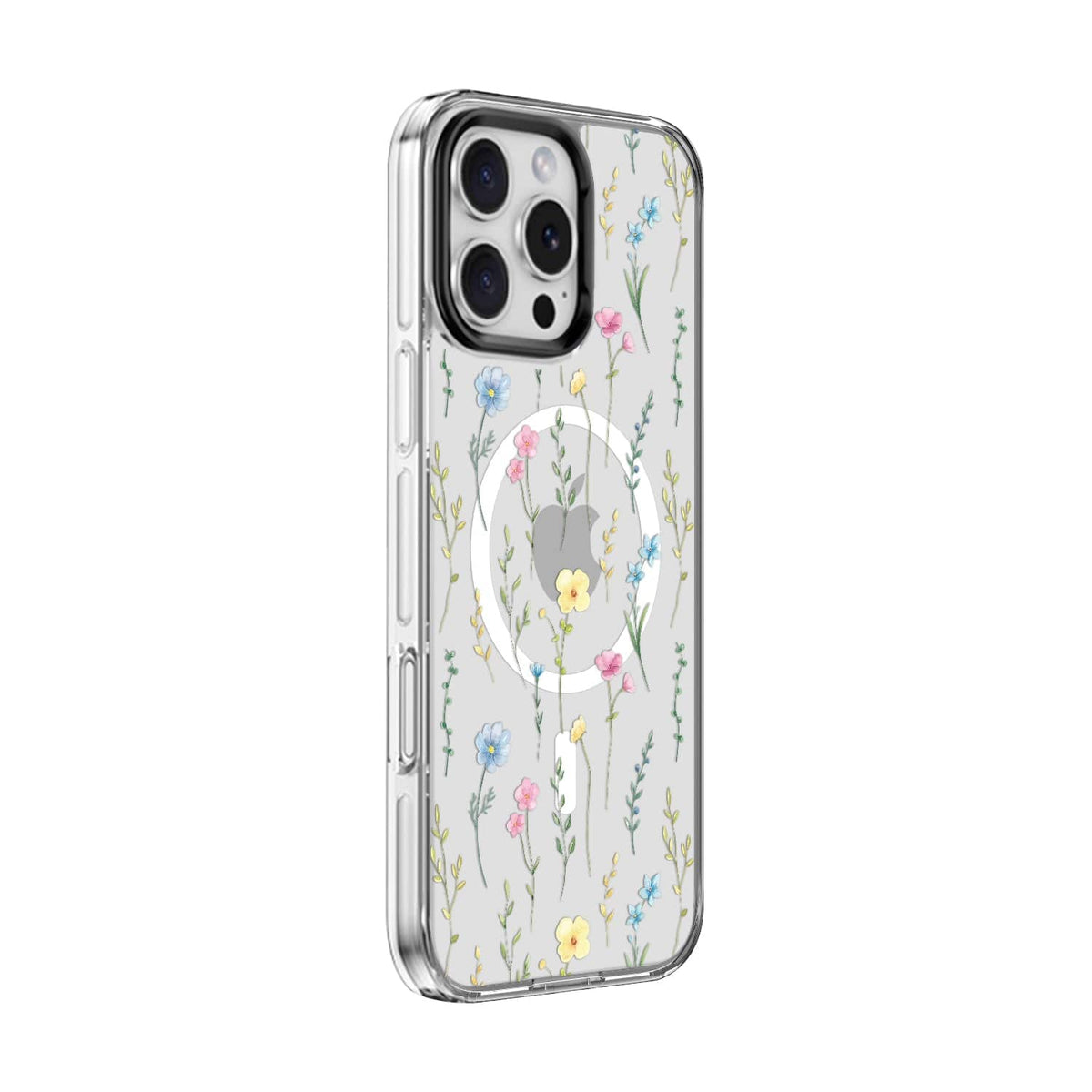 iPhone 16 Pro Case with Swappable Floral & Marble Designs - Wireless Charging | Inspire Series