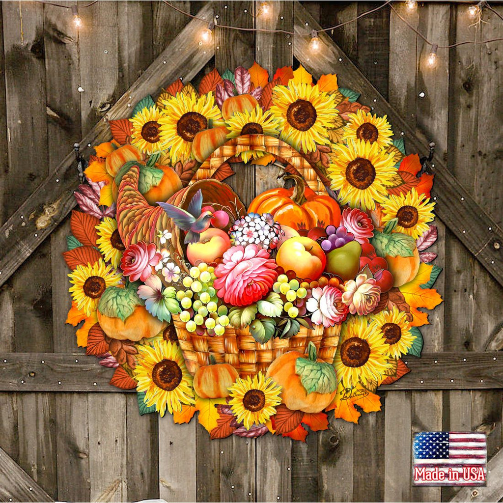 Thanksgiving Holiday Door Wreath by G.