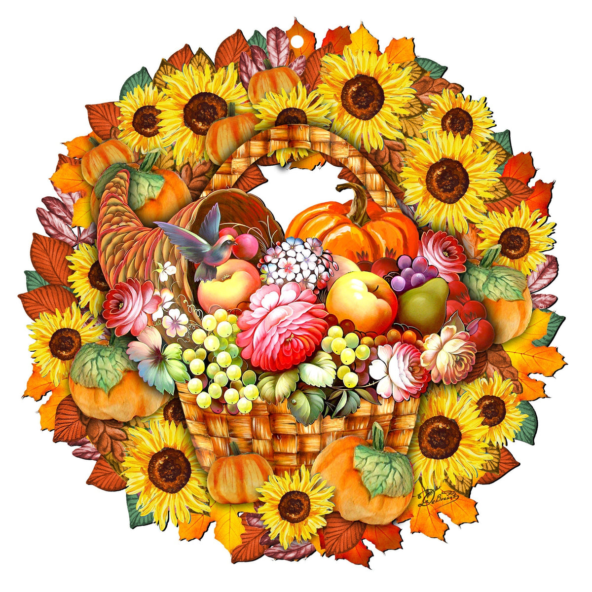 Thanksgiving Holiday Door Wreath by G.