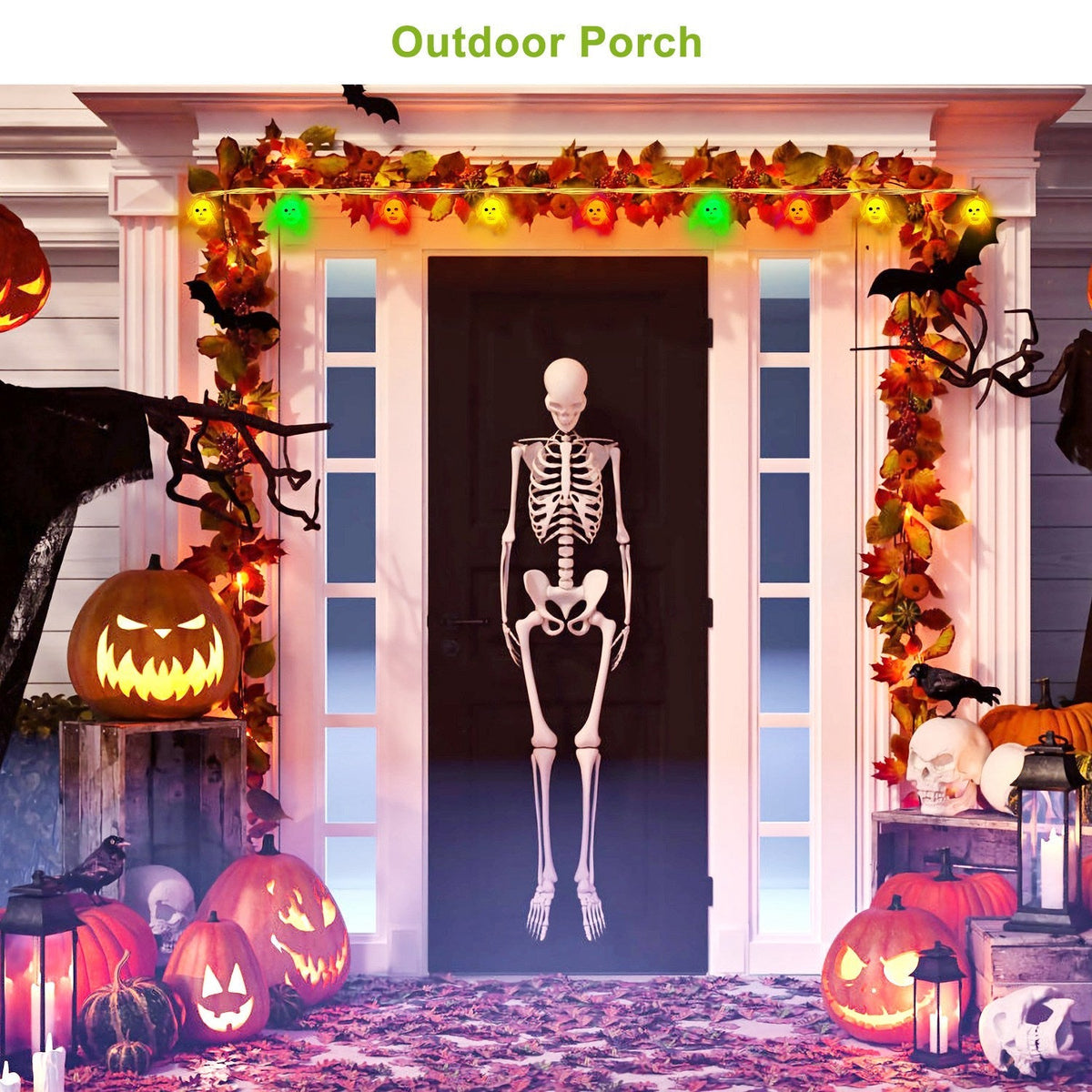 Halloween String Lights, 3-Piece Set, 50 LEDs