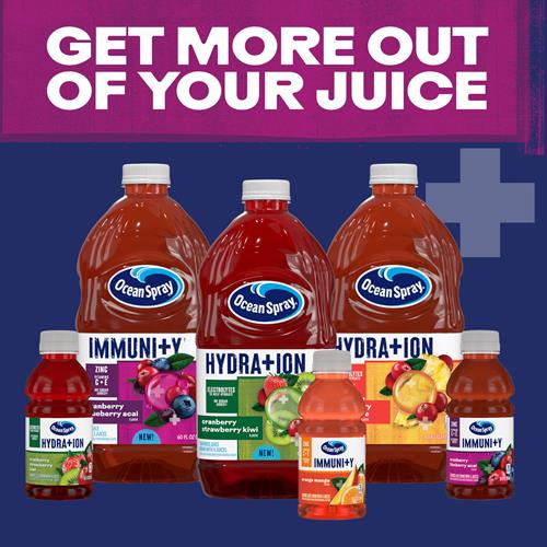Ocean Spray Immunity Cranberry Blueberry Acai 60 Fl Oz