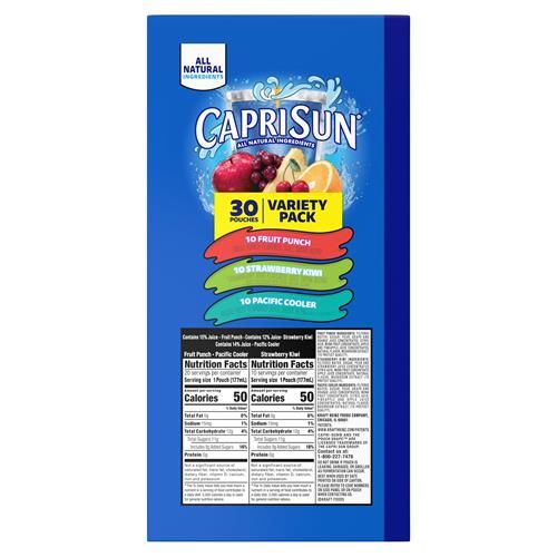 Capri Sun Fruit Punch 6 Fl Oz 30 Ct