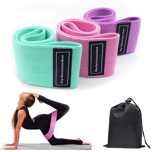 3-Piece Resistance Band Set for Legs & Glutes