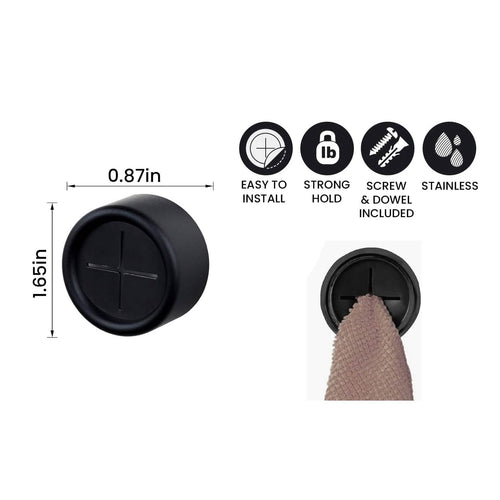 4-Pack Adhesive Towel Holder Hooks