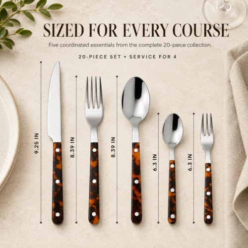 Premium Stainless Steel Flatware Set 20 Piece