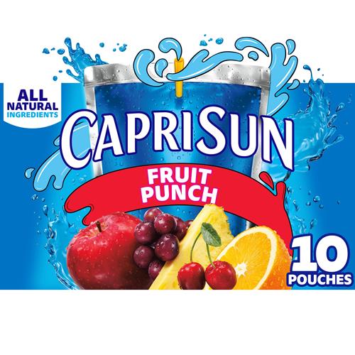 Capri Sun Fruit Punch Flavored With 6 Fl Oz 10 Ct