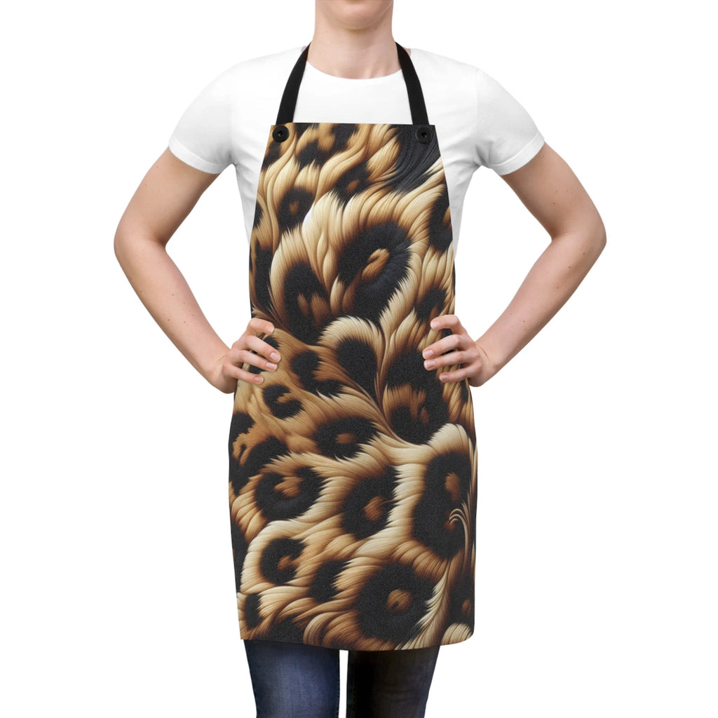Luxe Animal Print Apron for Cooking