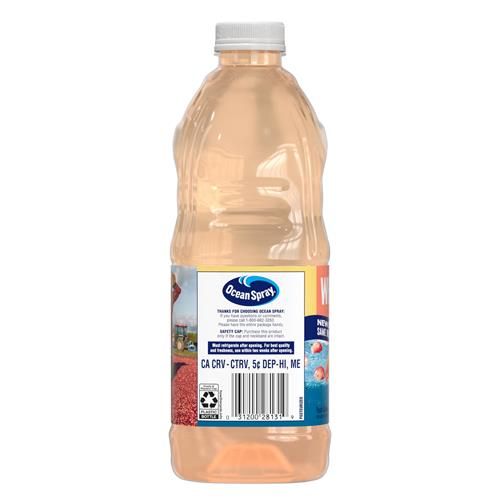 Ocean Spray White Cran-Peach Juice Drink 64 Fl Oz Pack Of 1