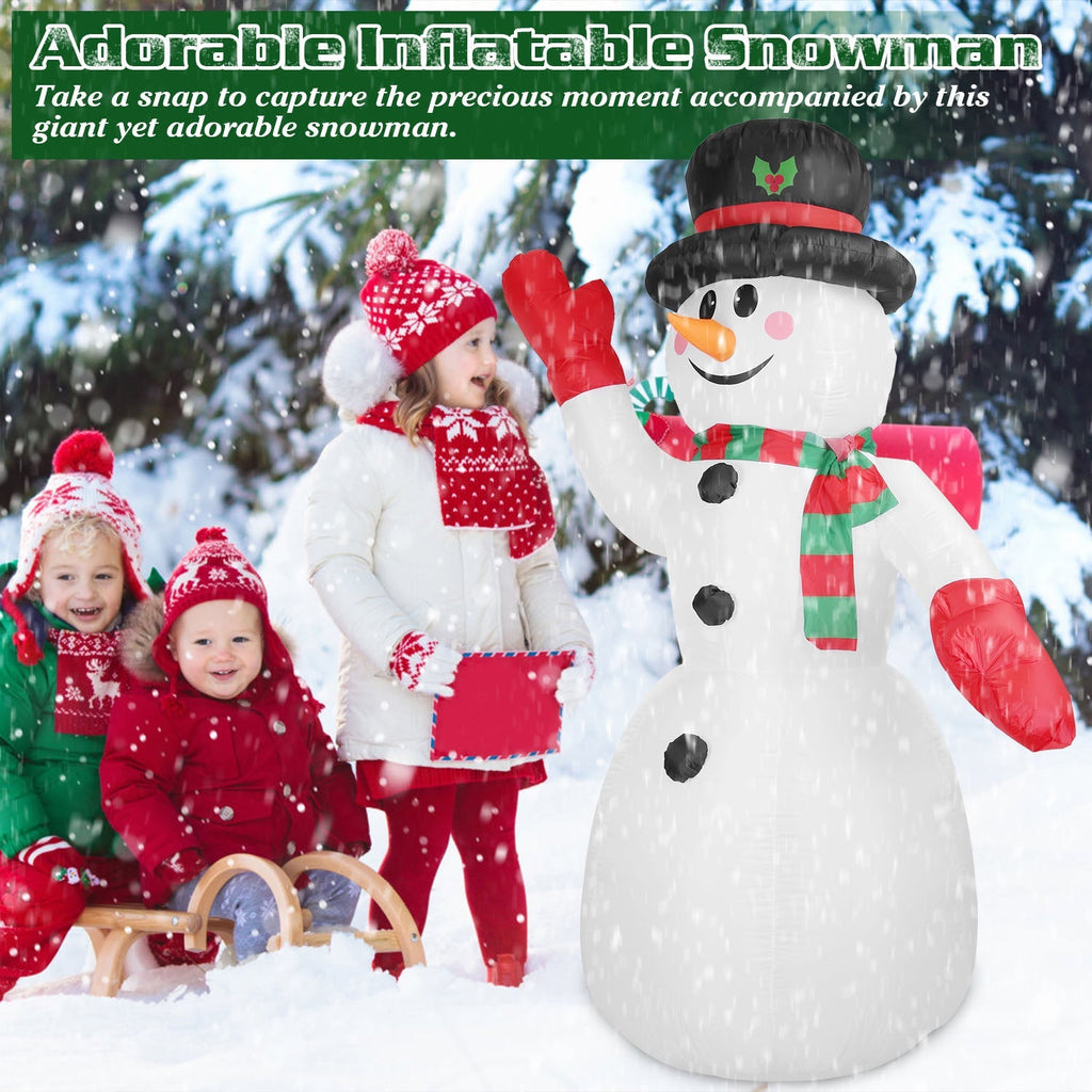 Light-Up Christmas Snowman Inflatable, 7.9 ft