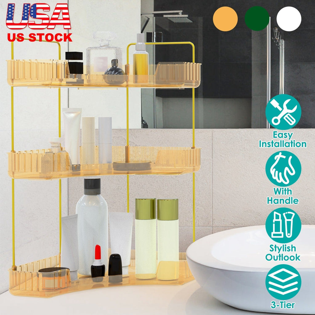 Bathroom Countertop Organizer 3 Tier Corner