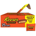 Reeses Milk Chocolate Snack Size Peanut 13.75 Oz 25 Pieces