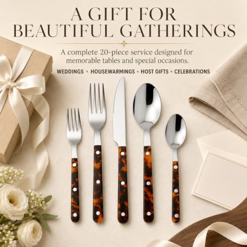 Premium Stainless Steel Flatware Set 20 Piece