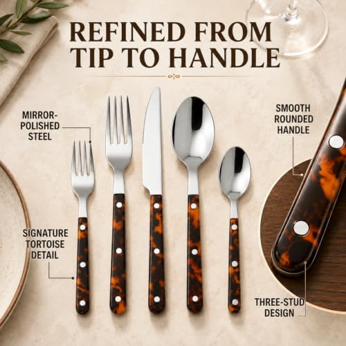Premium Stainless Steel Flatware Set 20 Piece