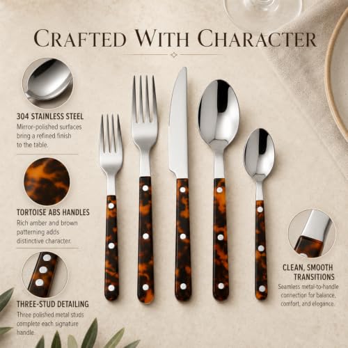 Premium Stainless Steel Flatware Set 20 Piece