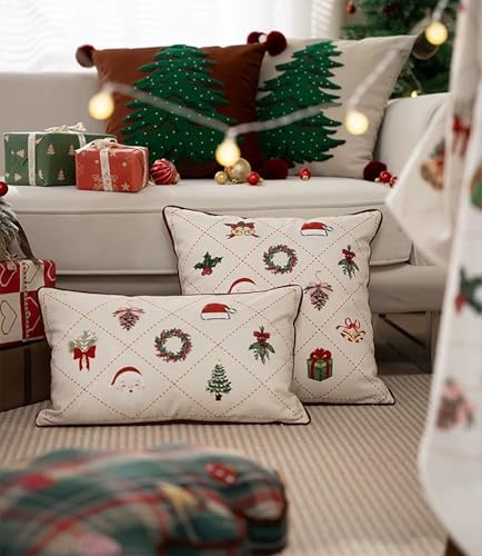 Fennco Styles Christmas Velvet Throw Pillow