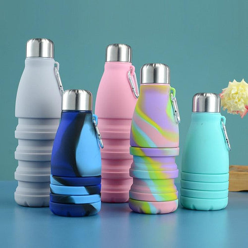 550 mL Collapsible Silicone Water Bottle