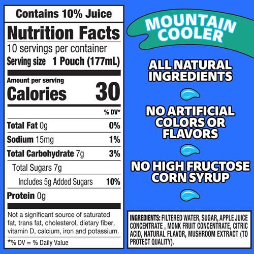 Capri Sun Mountain Cooler Mixed Fruit 6 Fl Oz 10 Ct