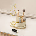 Rotating Makeup Organizer – Large-Capacity Cosmetic Display Case for Brushes, Lipsticks and Skincare, 360° Spinning Vanity Organizer