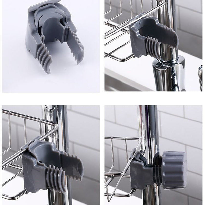Adjustable Sink Sponge & Drain Rack