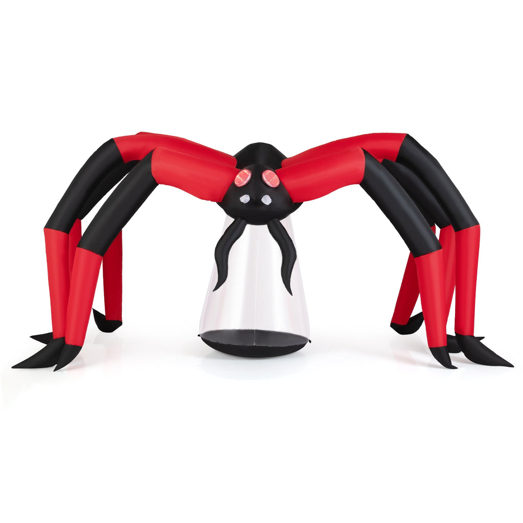 10-ft Light-Up Halloween Spider Inflatable
