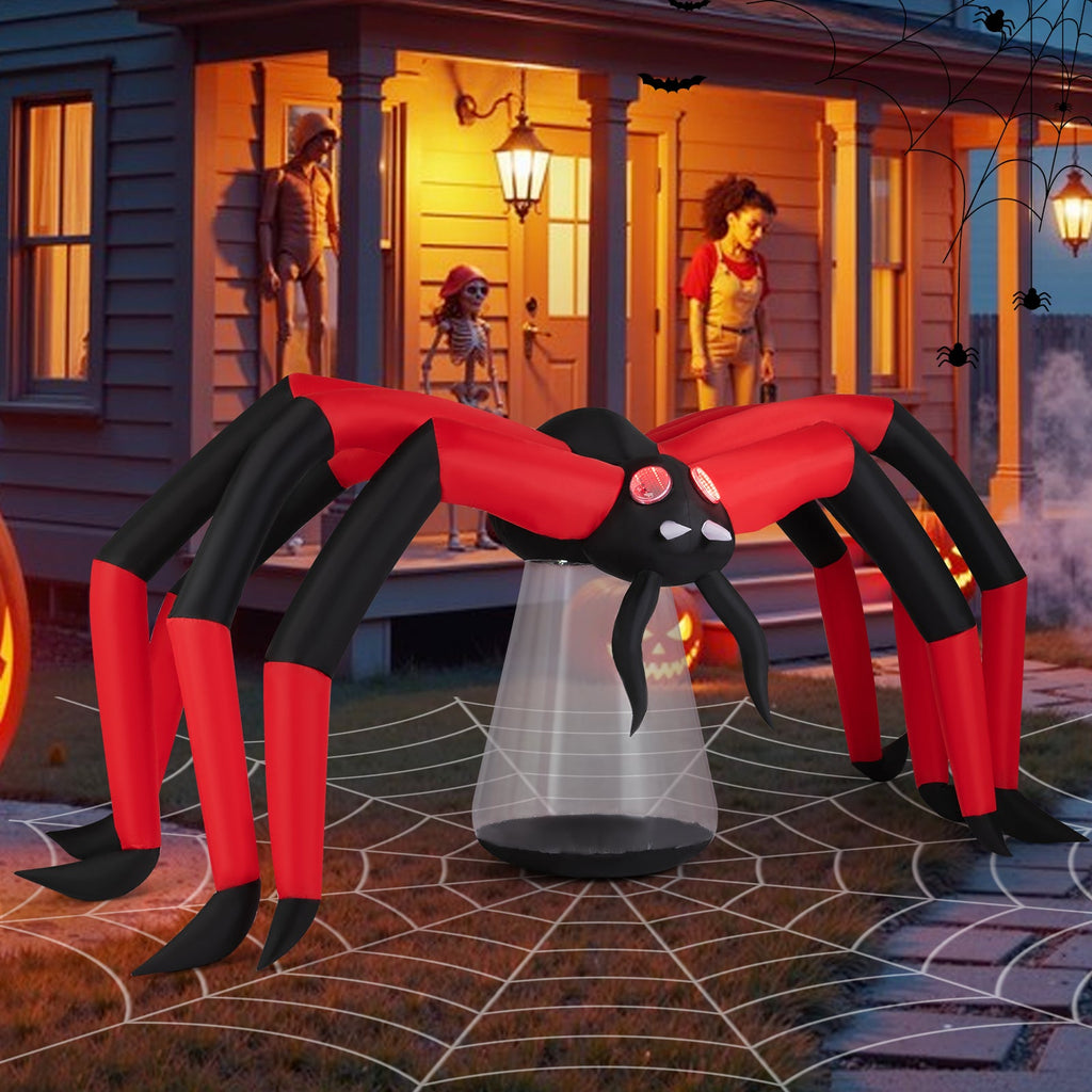 10-ft Light-Up Halloween Spider Inflatable