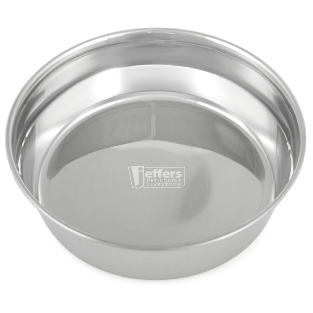 Jeffers Heavy Weight Stainless Steel Pet Bowls – Durable Pet Food & Water Dish, Chew-Resistant, Dishwasher Safe