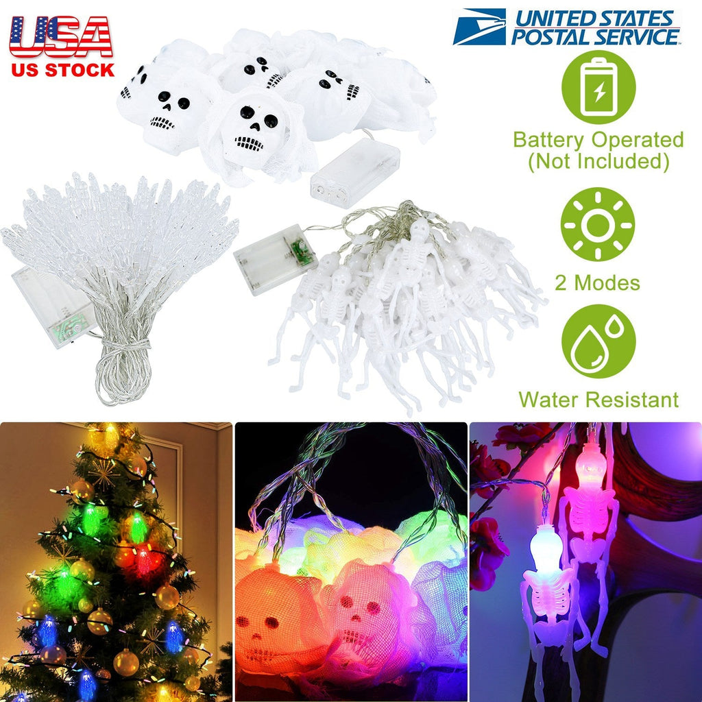 Halloween String Lights, 3-Piece Set, 50 LEDs