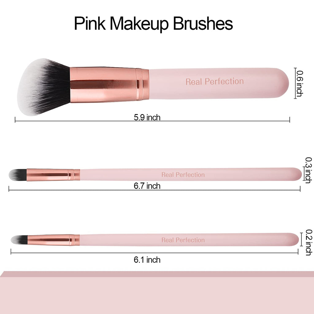 16-Piece Makeup Brush Set with Eyebrow Razor