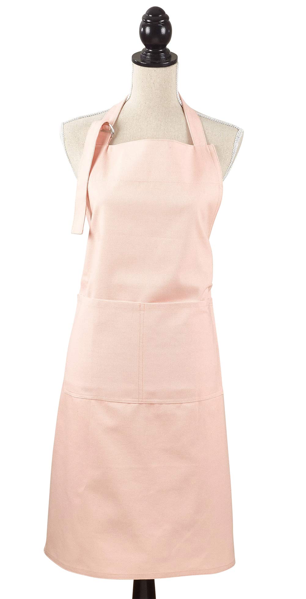 Fennco Styles Cuisine Denim Cooking Kitchen Cuisine 100% Cotton Full Sized Apron with Large Single Front Pocket