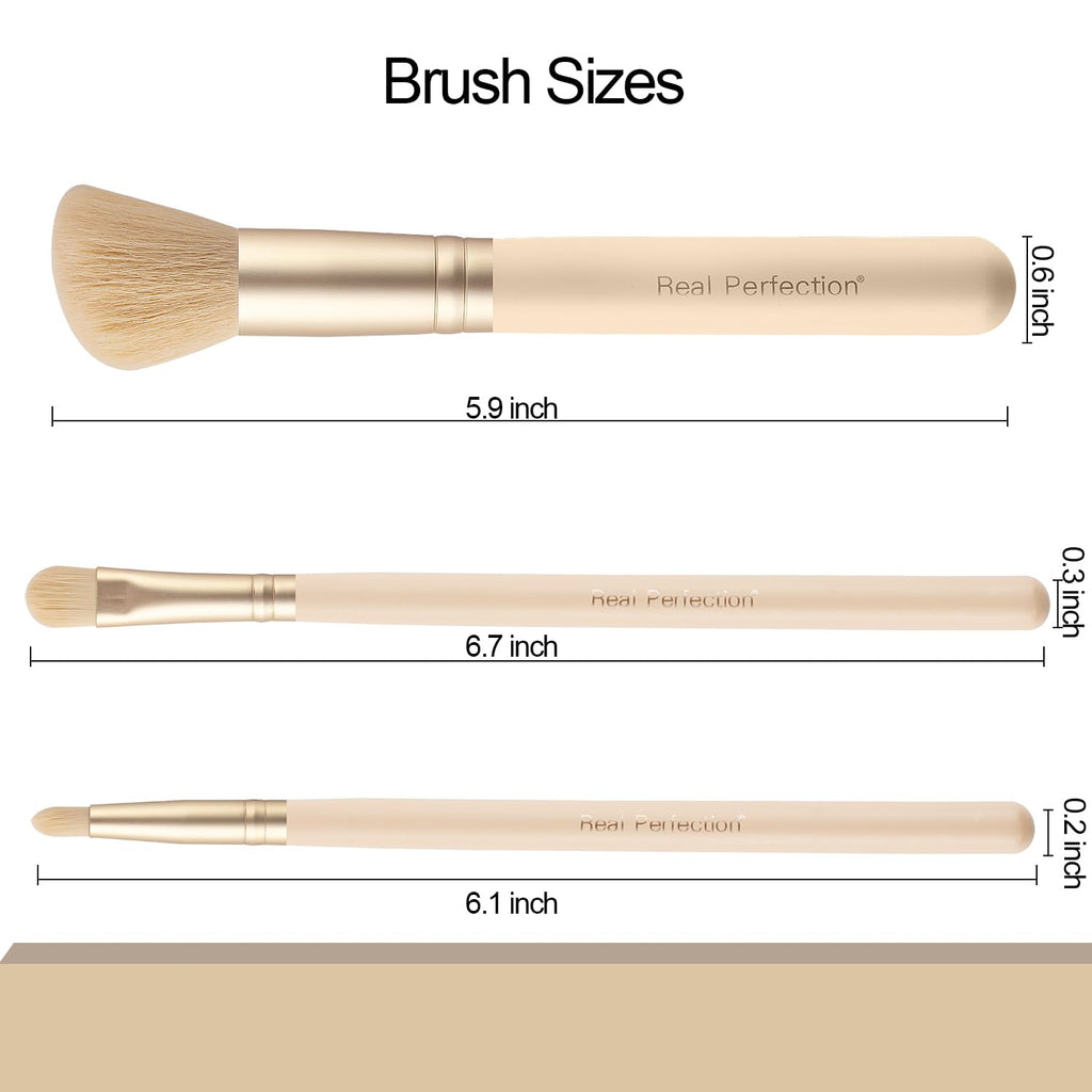 16-Piece Makeup Brush Set with Eyebrow Razor