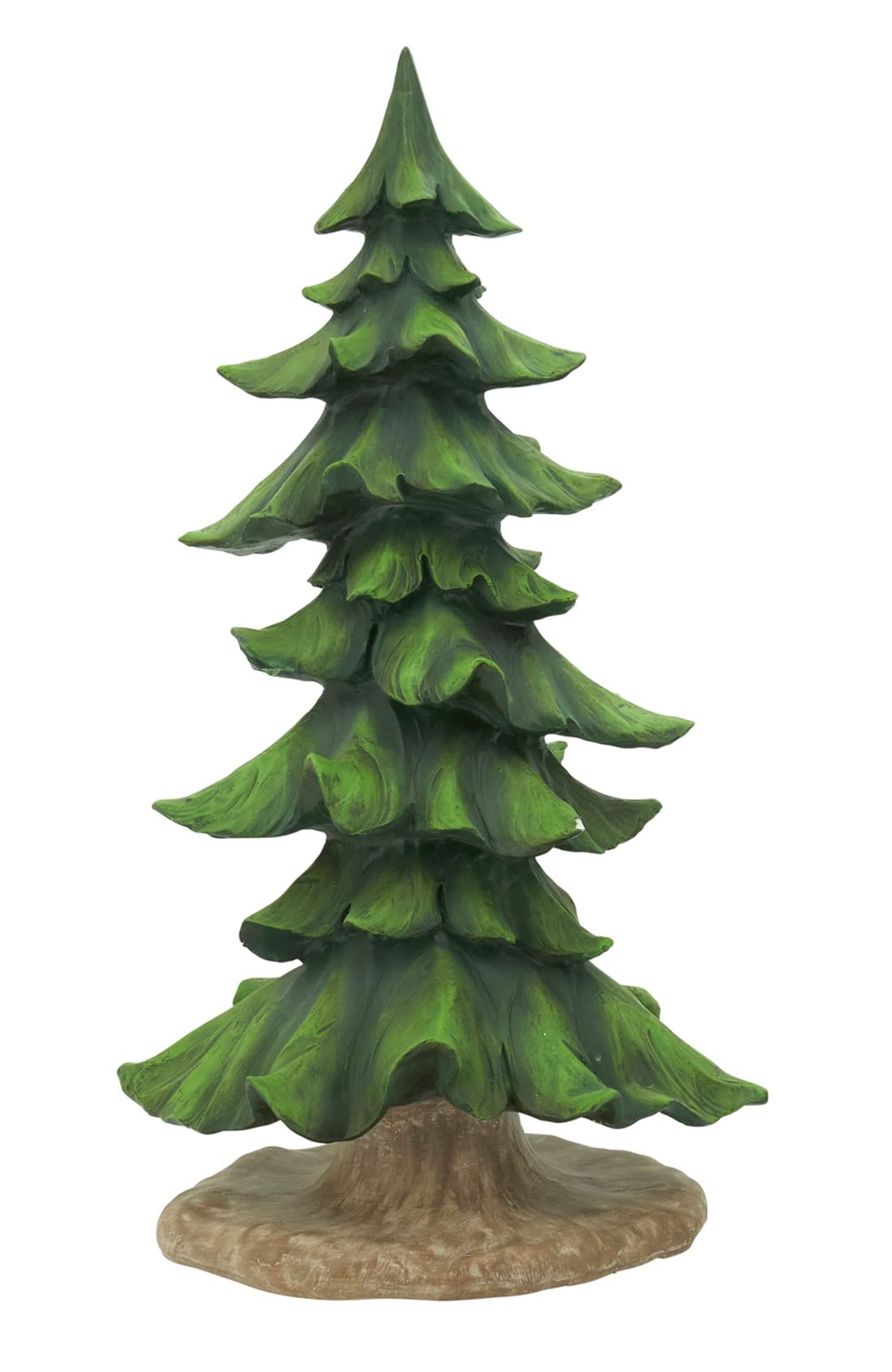 Fennco Styles Resin Christmas Tree Figurine - Decorative Holiday Tree for Christmas, Winter Festivals, Home, Desk, Mantel, Tabletop and Office Décor