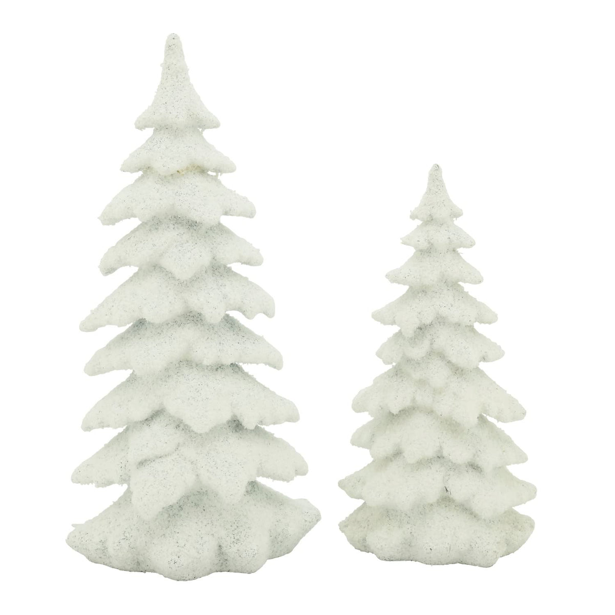 Fennco Styles Resin Christmas Tree Figurine - Decorative Holiday Tree for Christmas, Winter Festivals, Home, Desk, Mantel, Tabletop and Office Décor
