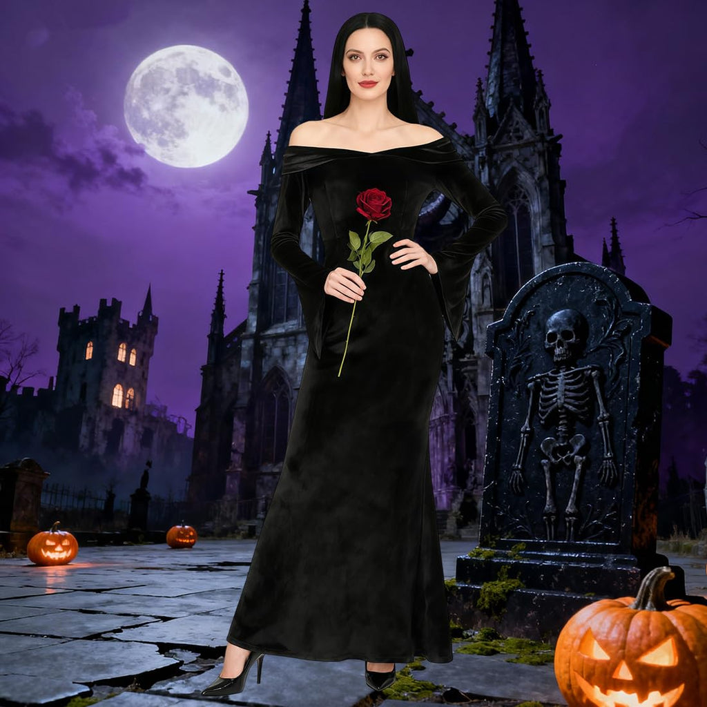 Women's Gothic Dress Costume Set, Large
