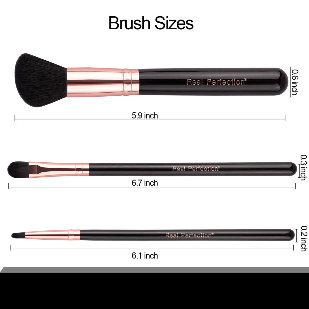 16-Piece Makeup Brush Set with Eyebrow Razor