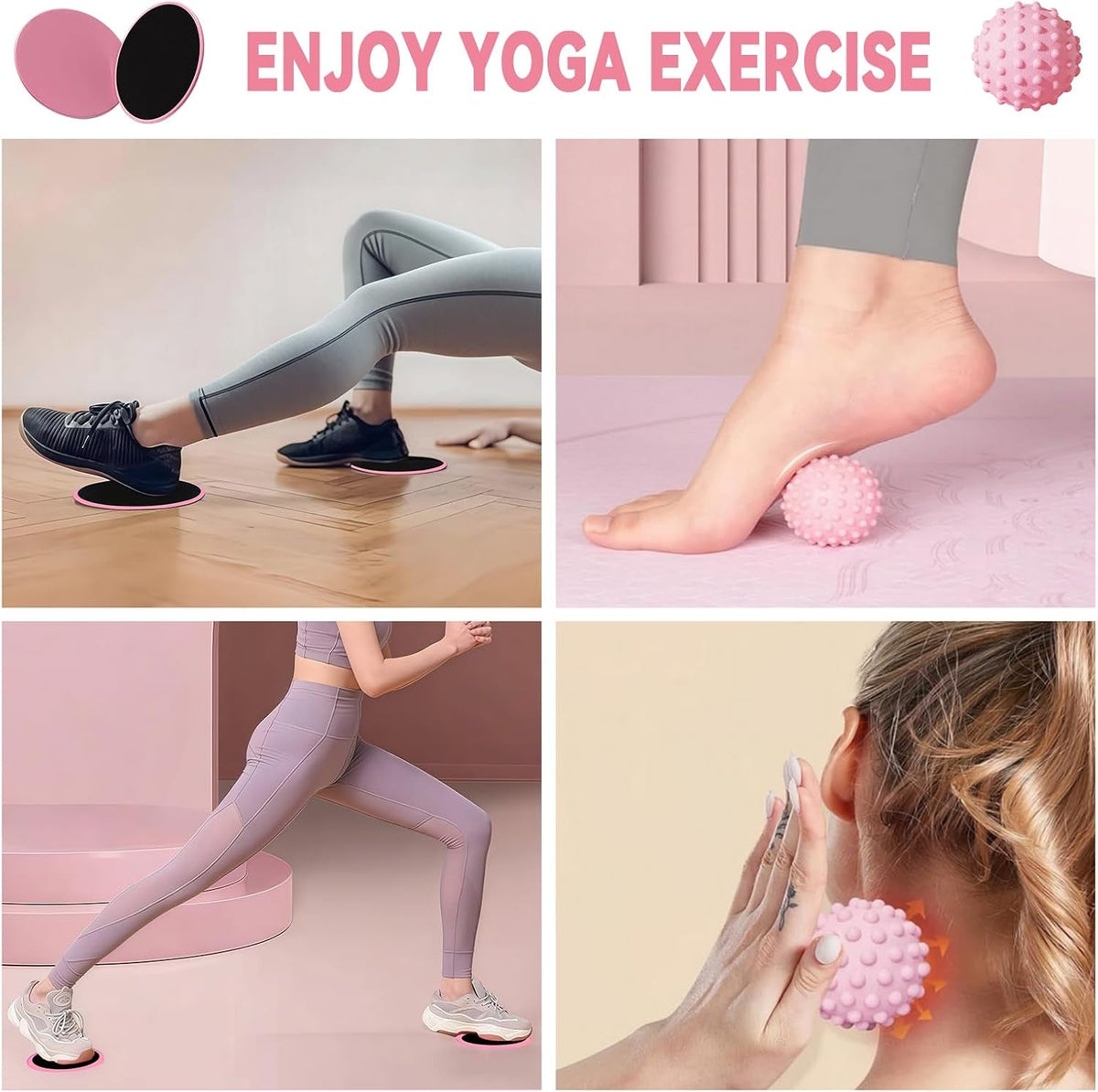 17-Piece Pilates Ring Set for Women – 14" Yoga Ring & Accessories