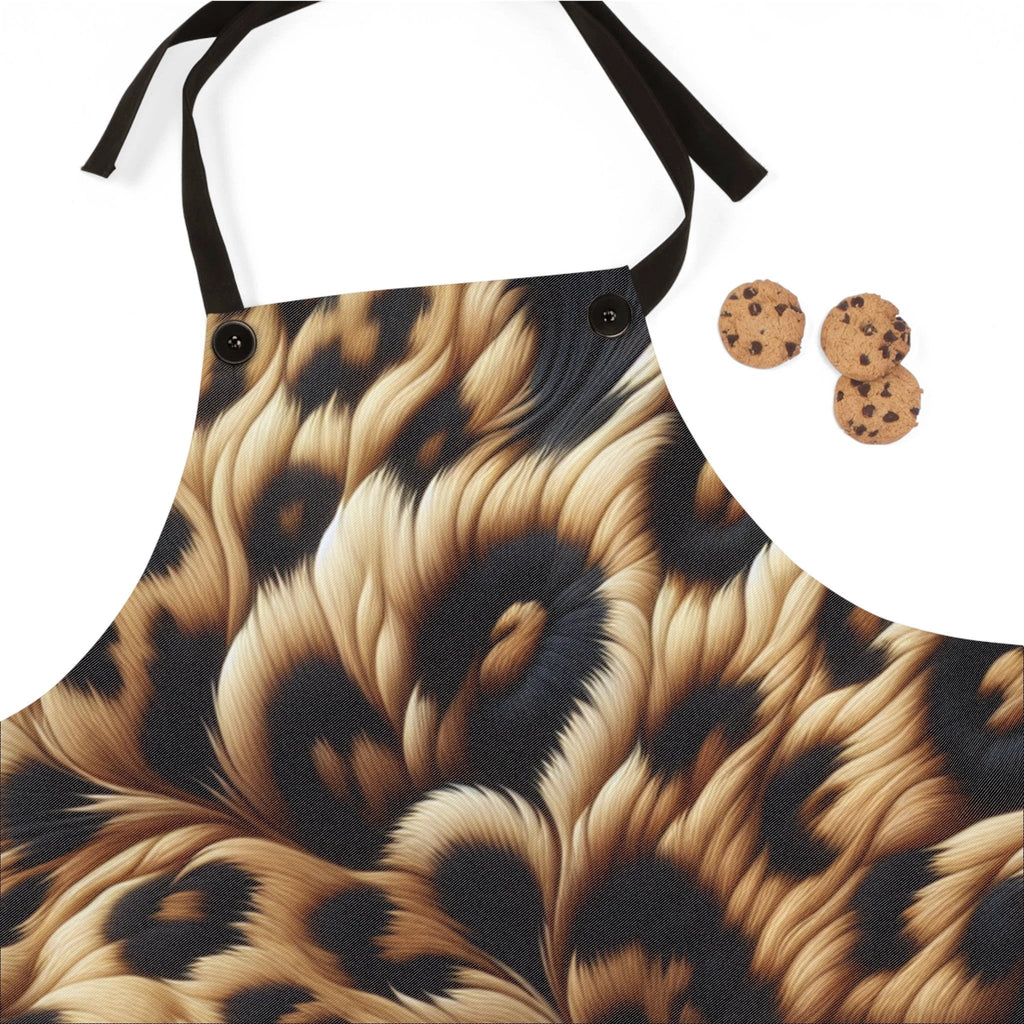 Luxe Animal Print Apron for Cooking