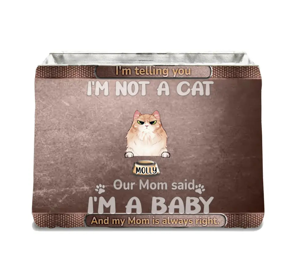 Personalized I'm Not A Cat Storage Box