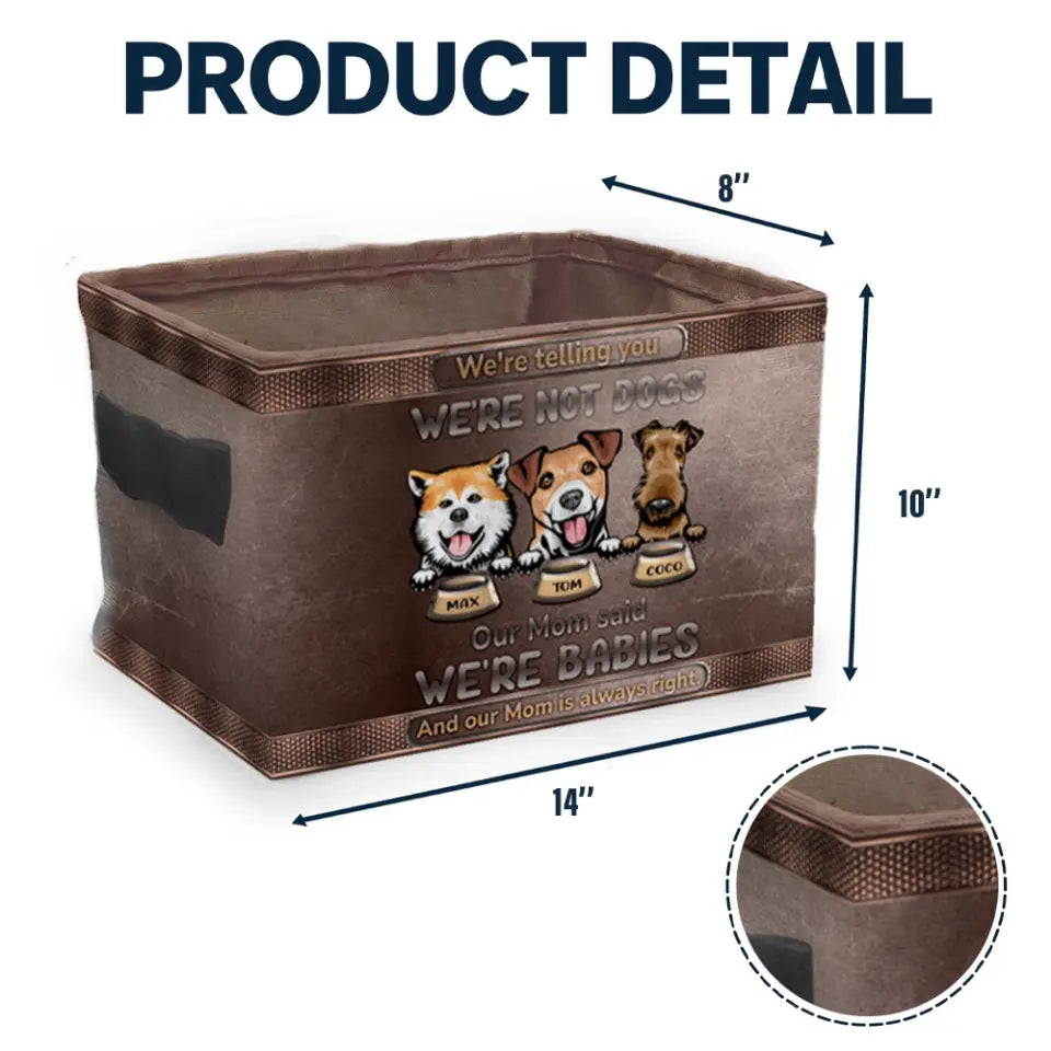 Personalized I'm Not A Cat Storage Box